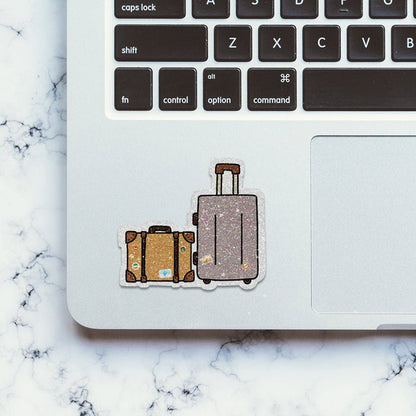 Travel Bag Glitter Sticker - Glitter Stickers | STICK IT UP