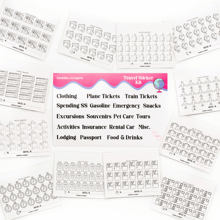 Travel Savings & Planner Set Baddies and Budgets