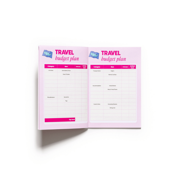 Travel Savings & Planner Set Baddies and Budgets