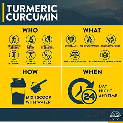 Truwild Turmeric Curcumin 20 Servings