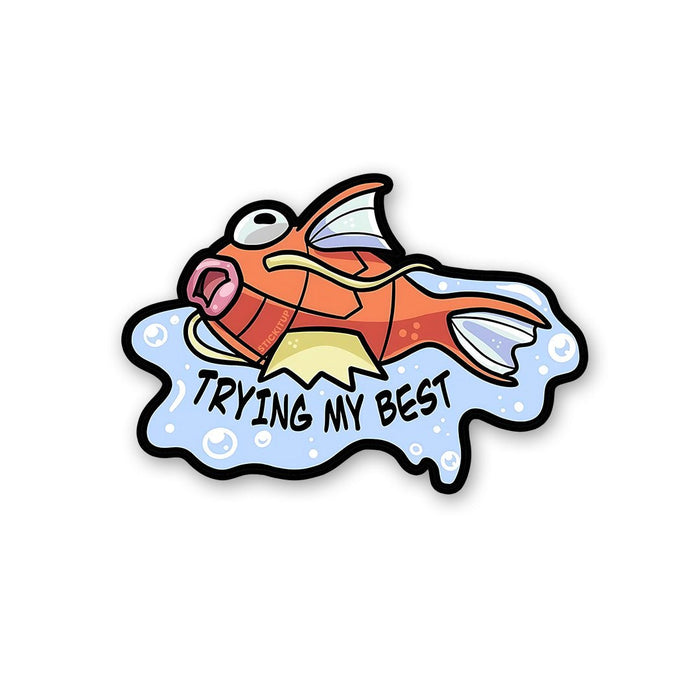 Trying My Best Sticker - Stickers | STICK IT UP