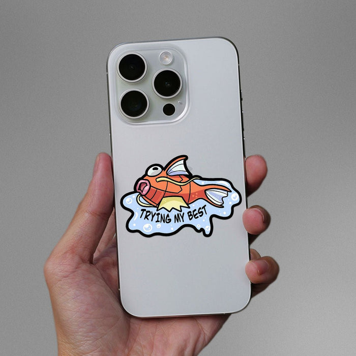 Trying My Best Sticker - Stickers | STICK IT UP