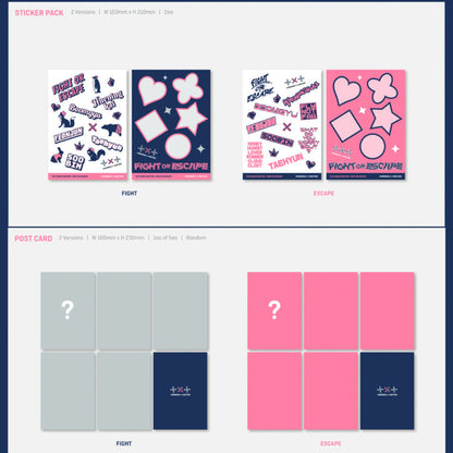 TXT - CHAOS CHAPTER : FIGHT OR ESCAPE (You Can Choose Version + P.O Gift + FREE SHIPPING)