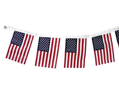 american flag garland 12 foot banner 8x12 flags patriotic decoration made in usa