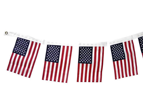 american flag garland 12 foot banner 8x12 flags patriotic decoration made in usa