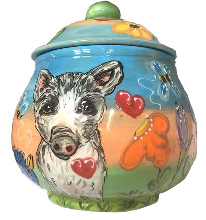 HANDMADE CERAMIC PET URN FROM WWW.FAUXPAWPRODUCTIONS.COM