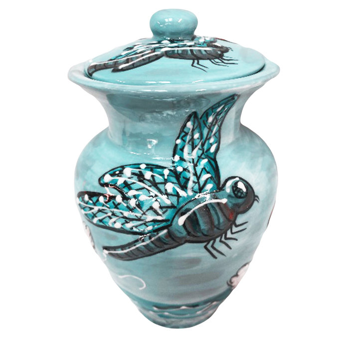 HANDMADE CERAMIC PET URN FROM WWW.FAUXPAWPRODUCTIONS.COM