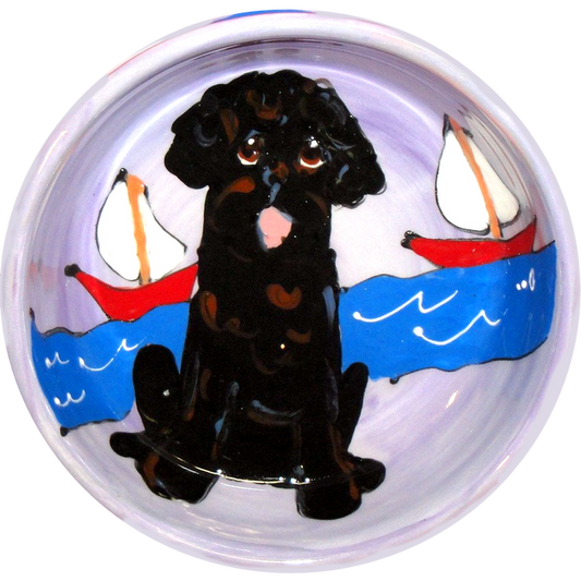 Vintage - Portuguese Water Dog | Ceramic Dog Bowl