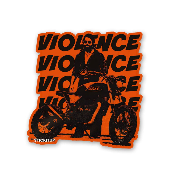 Violence Violence Violence Sticker - Stickers | STICK IT UP