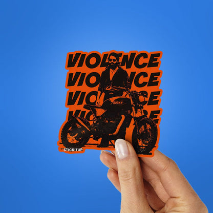 Violence Violence Violence Sticker - Stickers | STICK IT UP