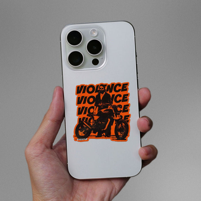 Violence Violence Violence Sticker - Stickers | STICK IT UP