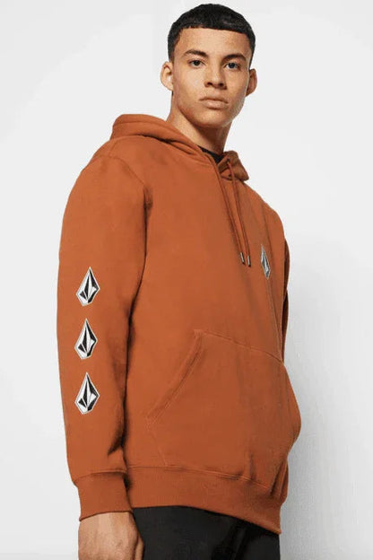 Volcom rust hoodie with diamond logos, ideal for watersports and casual wear
