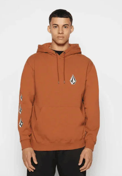 Volcom rust hoodie with logo, watersports apparel for Whitstable surfers