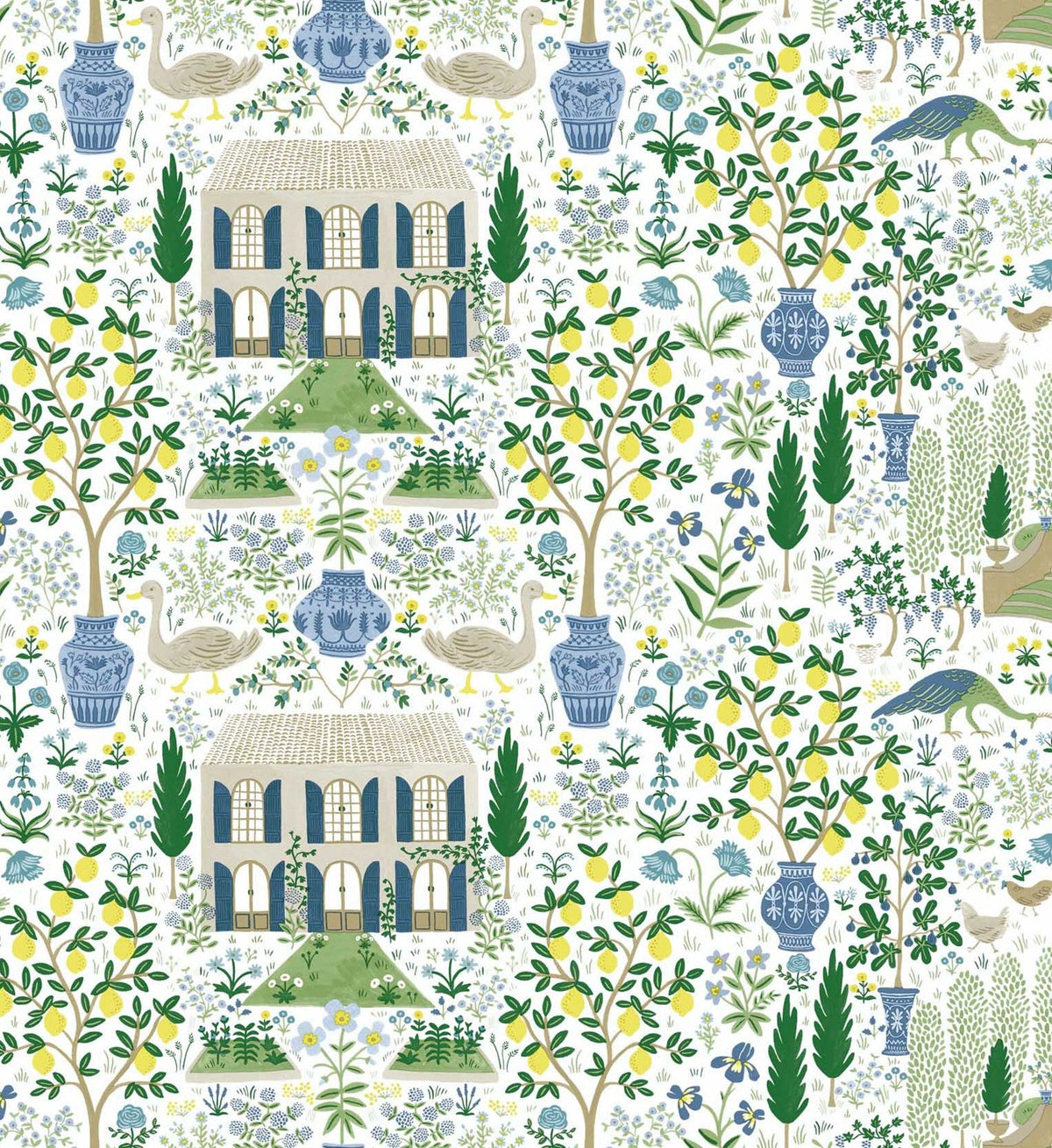 Camont Wallpaper - Blue & Green
