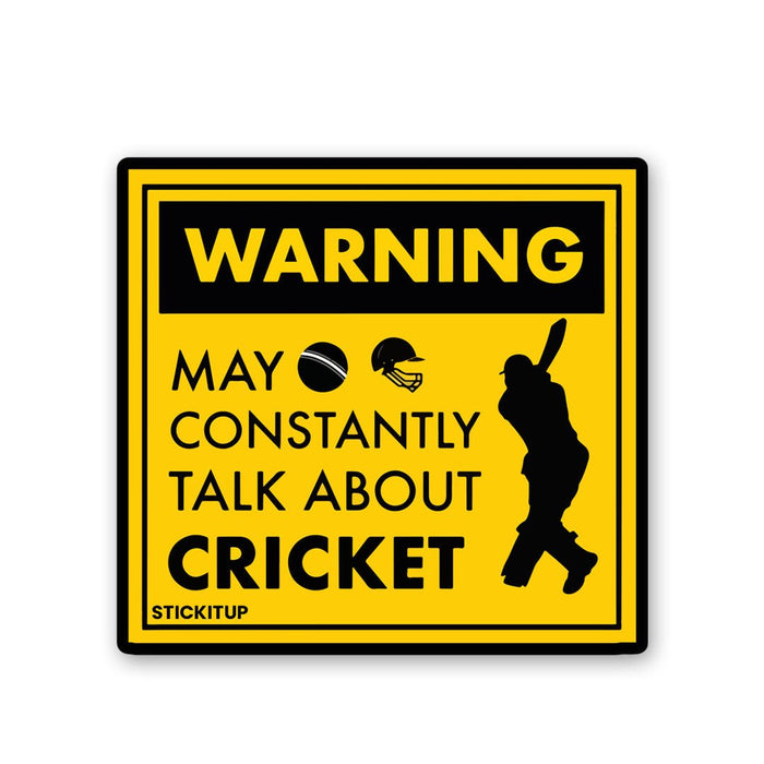 Warning Cricket Sticker - Stickers | STICK IT UP