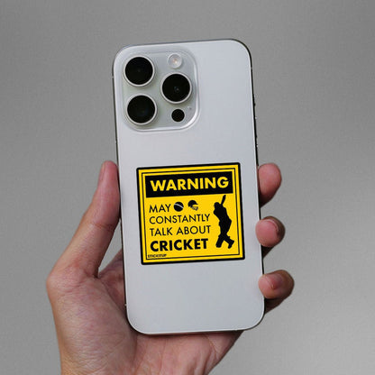 Warning Cricket Sticker - Stickers | STICK IT UP