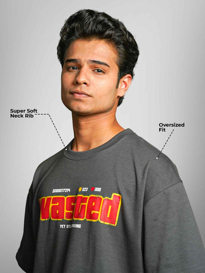 WASTED OVERSIZED T-SHIRT - Unisex T-shirts | STICK IT UP