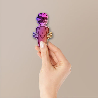 We Are Not Solution Holographic Stickers - Holographic stickers | STICK IT UP