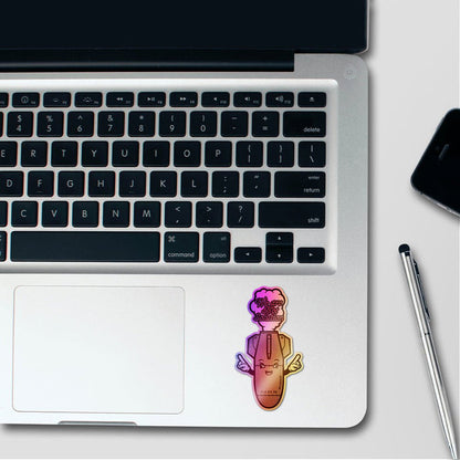 We Are Not Solution Holographic Stickers - Holographic stickers | STICK IT UP