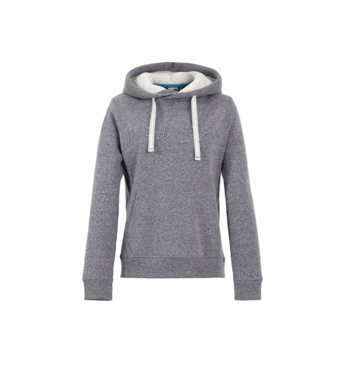 Weird Fish Bodhi Recycled Organic Snow Marl Hoodie Navy