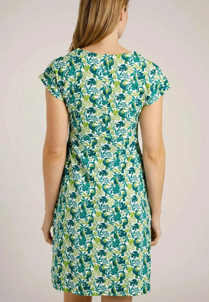 Weird Fish Tallahassee Organic Jersey Dress Kiwi - Boardworx