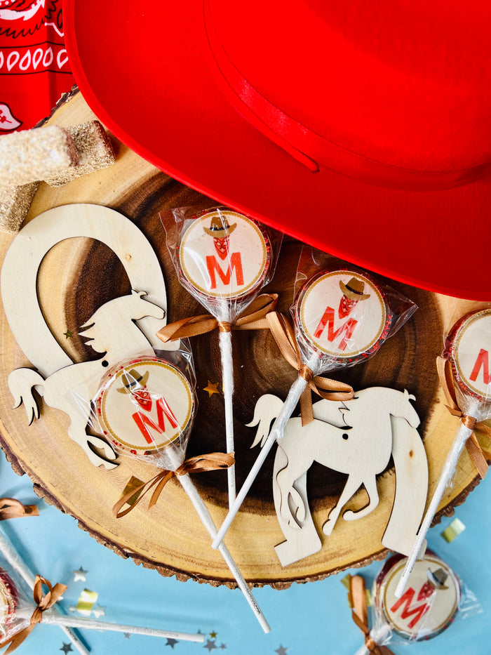 Western Themed Lollipops