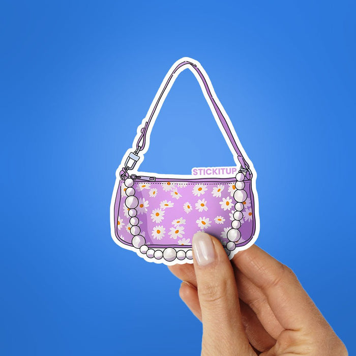 WHITE FLOWER BAG Sticker - Stickers | STICK IT UP