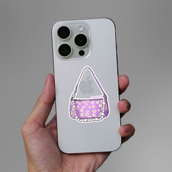 WHITE FLOWER BAG Sticker - Stickers | STICK IT UP