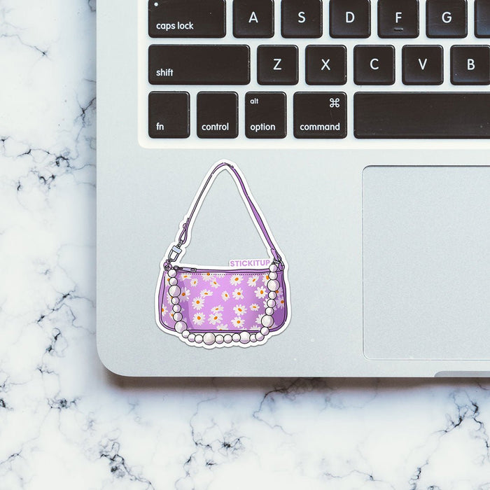 WHITE FLOWER BAG Sticker - Stickers | STICK IT UP