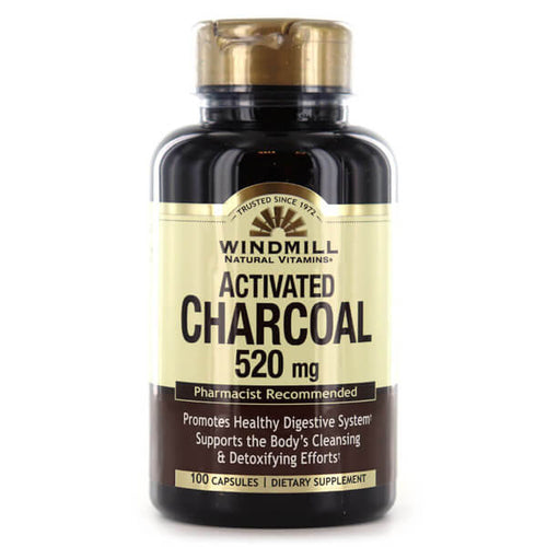 Windmill Activated Charcoal 520mg 100ct