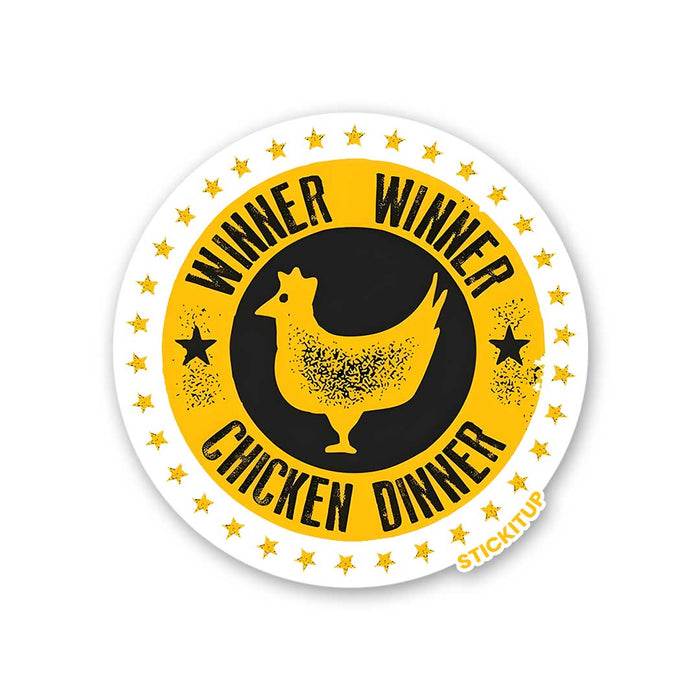 WINNER WINNER CHICKEN DINNER Sticker - Stickers | STICK IT UP