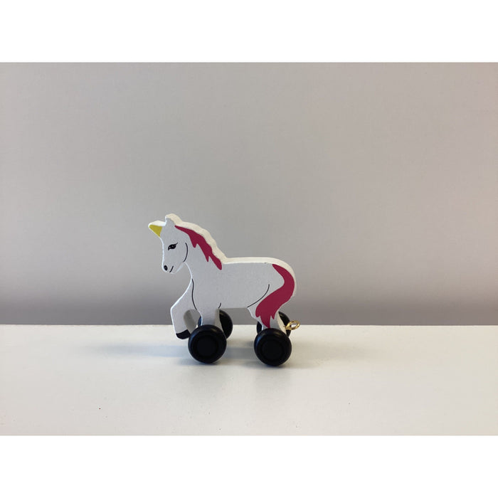 Wooden Name Unicorn Train