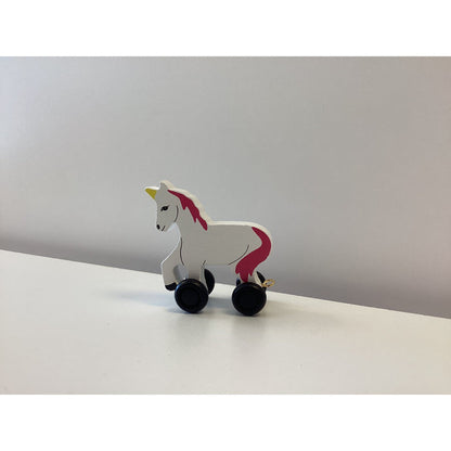 Wooden Name Unicorn Train