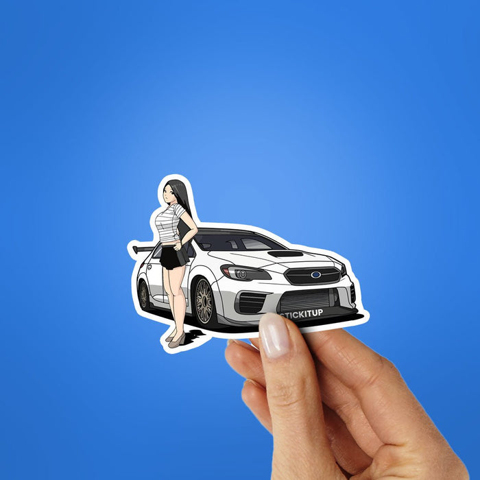 WRX And Waifu Sticker - Stickers | STICK IT UP